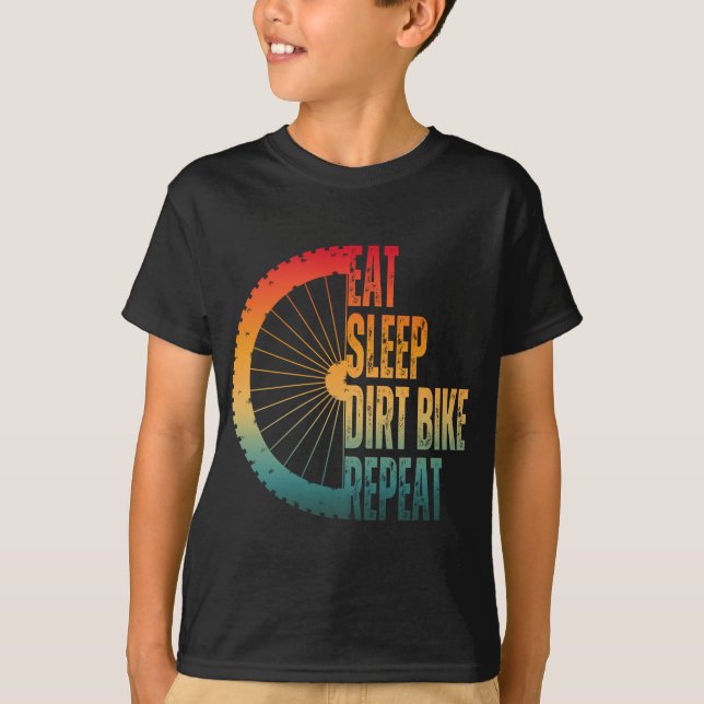 CAMISETA COME MOTOCROSS DORMIR REPETIR (Anverso)