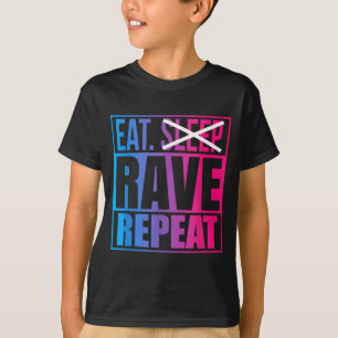 Camiseta Come No Duerma Fiesta Repetir Edm Cita Música - Ra