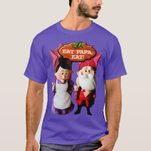 Camiseta COME PAPA COME Sra. Claus y Santa