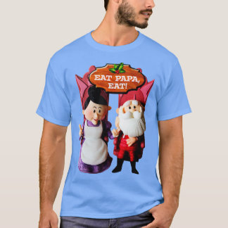Camiseta COME PAPA COME Sra. Claus y Santa