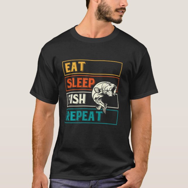 Camiseta Come Pescado Repetir Pesca (Anverso)