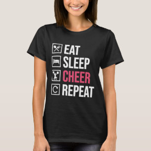 Camiseta Come Reír Duerme Repetir Divertido Animadora Porri