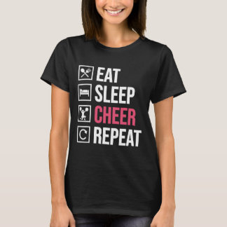 Camiseta Come Reír Duerme Repetir Divertido Animadora Porri