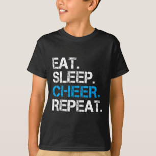 Camiseta Come Reír Duerme Repetir Porristas Regalo