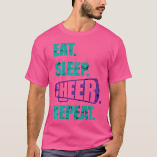 Camiseta Come Reír Duerme Repetir Reír Divertido s