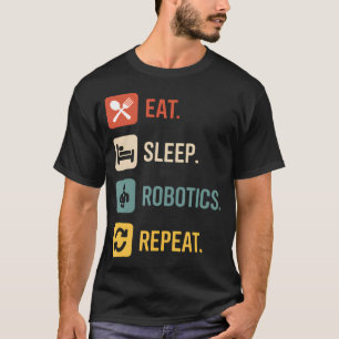 Camiseta Come Reír Robótica Repite Divertido Ingeniero de R