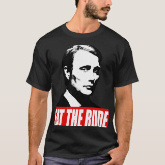 Camiseta COME RUDO Fondo oscuro de Hannibal