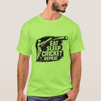 Camiseta Come Sueña Críquet Repite | Críquet Diver