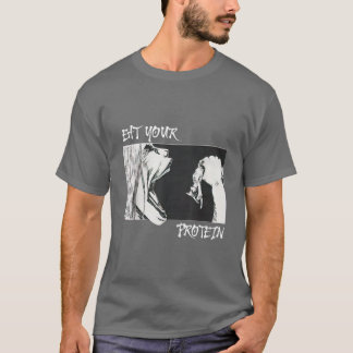Camiseta Come Tu Proteína Fitness Divertido Gimnasio Ataque