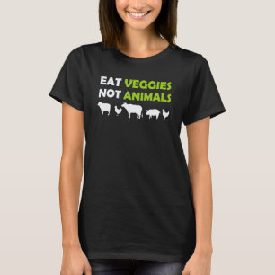 Camiseta Come Verduras No Animales Vegano Animal