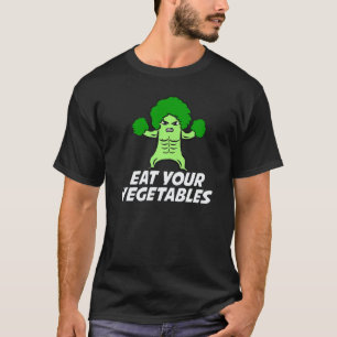 Camiseta Come Verduras Vegano Brócoli Orgánico Me Encanta 
