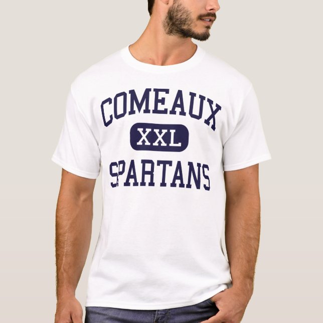 Camiseta Comeaux - Spartans - altos - Lafayette Luisiana (Anverso)