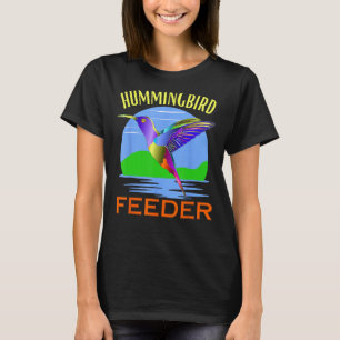 Camiseta Comedero de colibrí retro clásico amor jardín pája