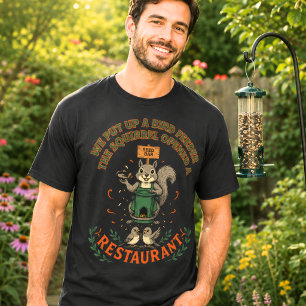 Camiseta Comedero de Pájaros Barra de Semillas par