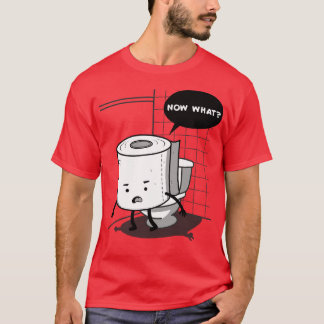 Camiseta Comedia cómica sobre papel higiénico kawaii