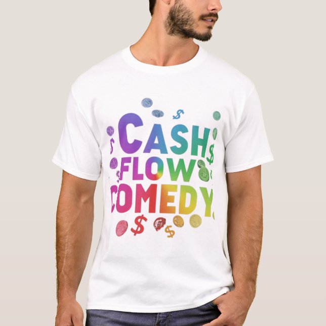 Camiseta Comedia de Cash Flow: Riéndose hasta el banco (Anverso)