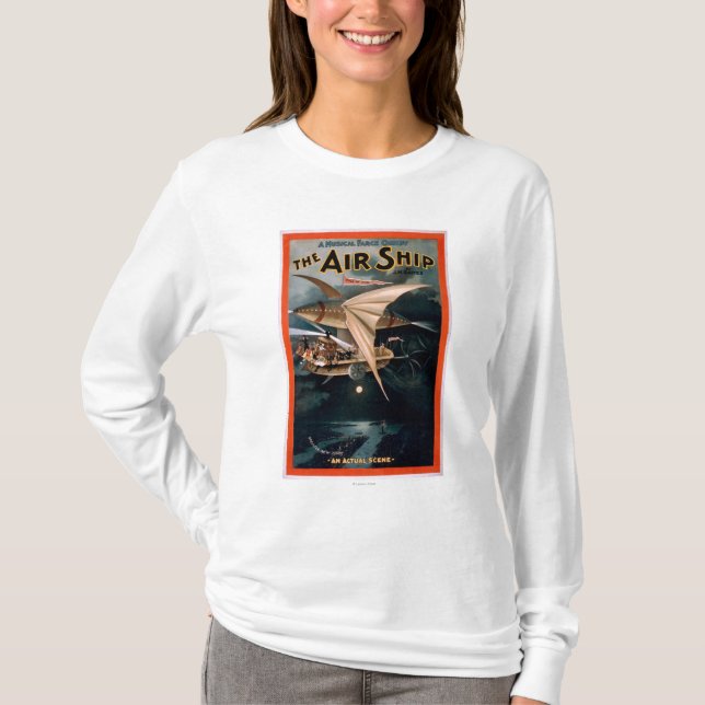 Camiseta Comedia de farsa musical, el teatro de la nave del (Anverso)