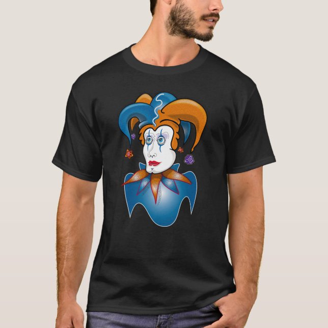 Camiseta Comedia de Jester Harlequin (Anverso)