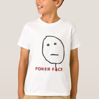 Camiseta Comedia de la ira de la cara de póquer
