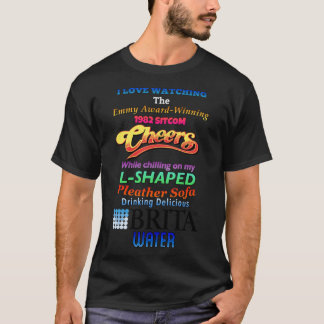 Camiseta Comedia de mi familia de chica de sofá de cuero si