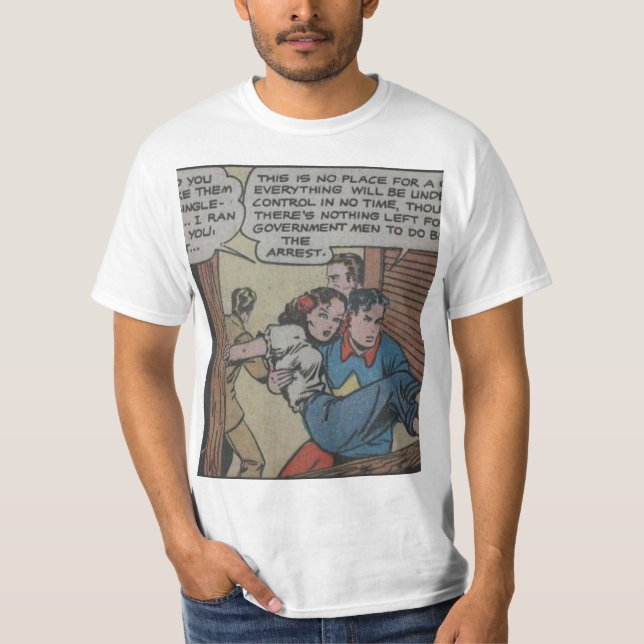 Camiseta Comedia de superhéroes Guay Vintage (Anverso)