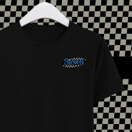 Camiseta Comedia de TV de los 90 Black Blue Oval tu logo de
