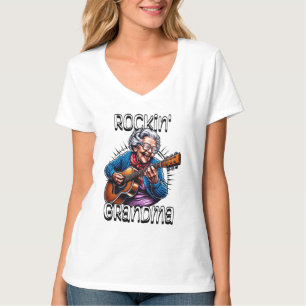 Camiseta Comedia divertida de la abuela de Rockin