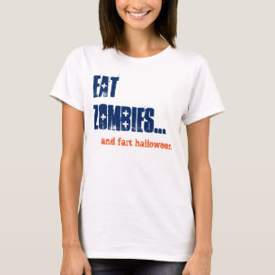 Camiseta Comedia divertida de los zombies y Fart Halloween