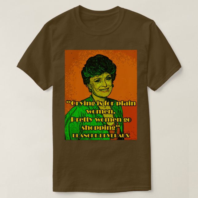 Camiseta Comedia norteamericana de Blanche Deveraux 80 (Diseño del anverso)