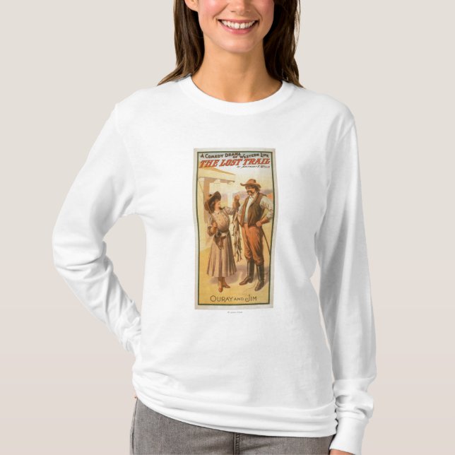 Camiseta Comedia perdida del rastro - pesca de la mujer (Anverso)
