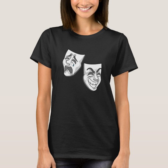 Camiseta Comedia teatral pide a los actores (Anverso)
