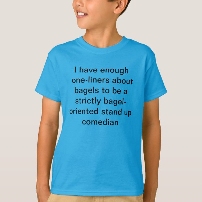 Camiseta comediante de bagel (Anverso)