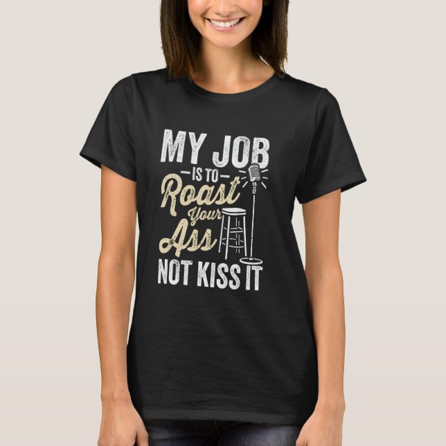 Camiseta Comediante de stand-up Mic Stand up Comedy (Anverso)