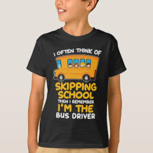 Camiseta Comediantes que conducen autobuses escolares con h