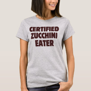 Camiseta Comedor de Calabacín Certificado Divertido Verano