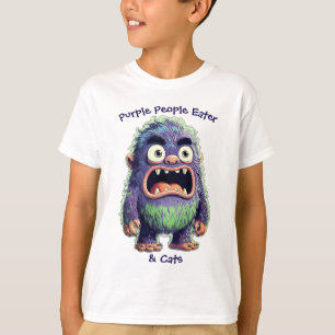 CAMISETA COMEDOR DE GENTE MORADA & GATOS