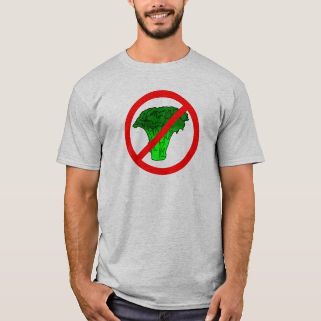 Camiseta Comedor de la carne - ningún bróculi (Anverso)