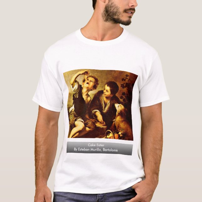 Camiseta Comedor de la torta por Esteban Murillo, Bartolomé (Anverso)