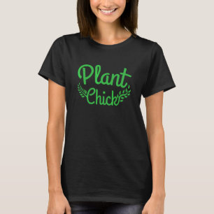 Camiseta Comedora Vegetariana De Plantas Mujer Pollo De Pla