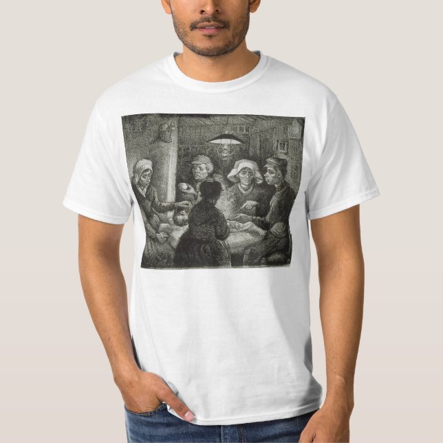 Camiseta Comedores de la patata de Vincent van Gogh (Anverso)