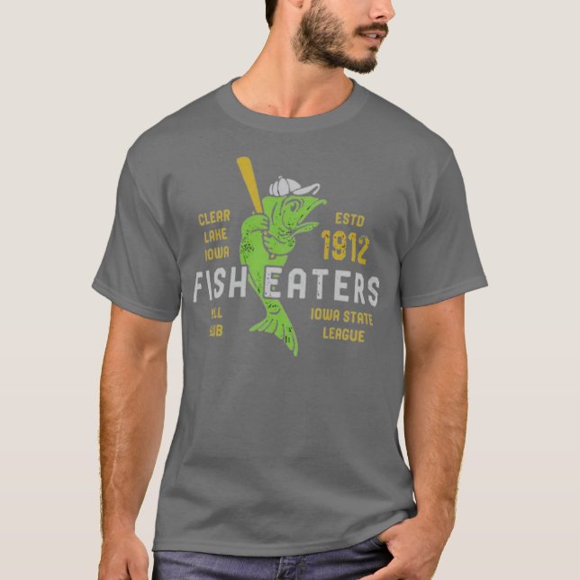 Camiseta Comedores de pescado del lago transparente - Iowa (Anverso)