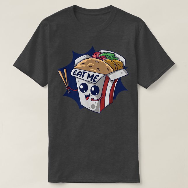 Camiseta Cómeme mientras preparo comida caliente cocinando  (Diseño del anverso)