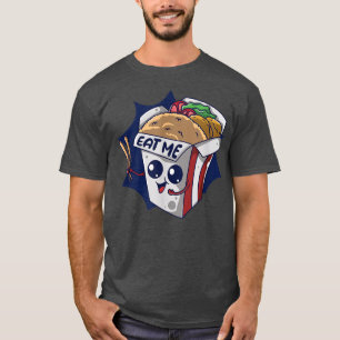 Camiseta Cómeme mientras preparo comida caliente cocinando 