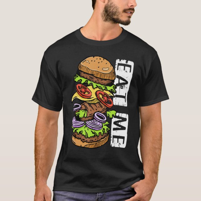 Camiseta Cómeme yo Cheeseburger I Burger (Anverso)