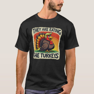Camiseta Comen El Humor Del Día De Gracias De Los Turcos