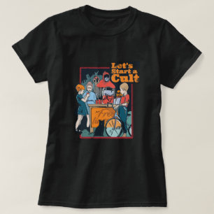 Camiseta Comencemos un culto atemorizado retro mujeres de H