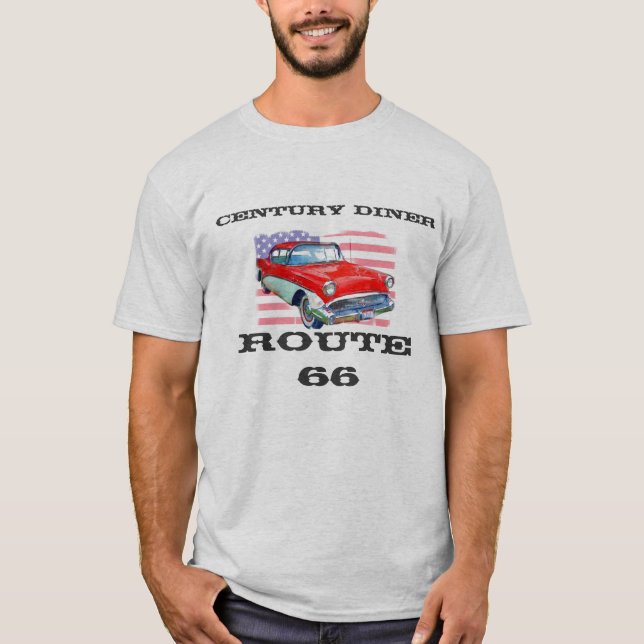 Camiseta COMENSAL del SIGLO, ruta 66 (Anverso)