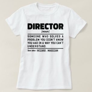 Camiseta Comentario sarcástico del director Noun