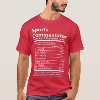 Camiseta Comentarista deportivo nutricional y amigos Unden