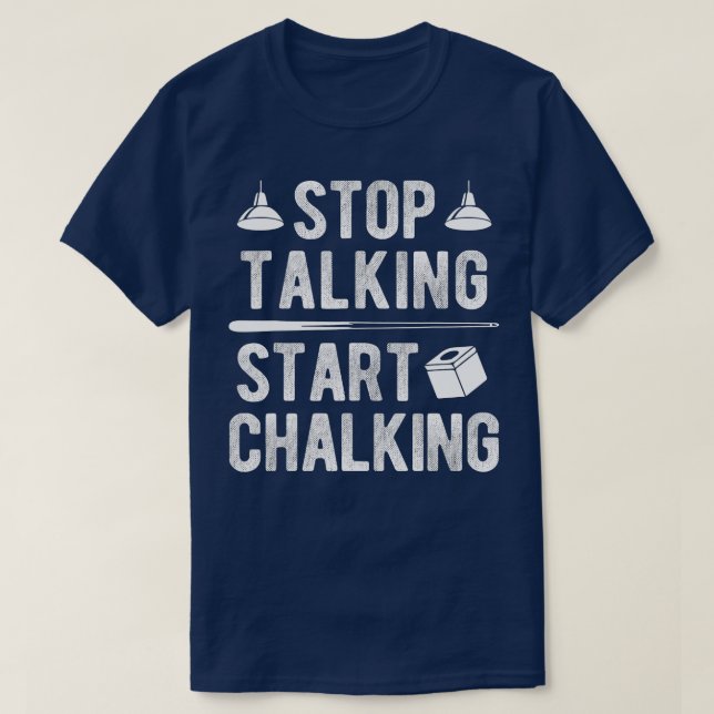 Camiseta Comenzar a marcar billares de billar de Cuadros (Diseño del anverso)